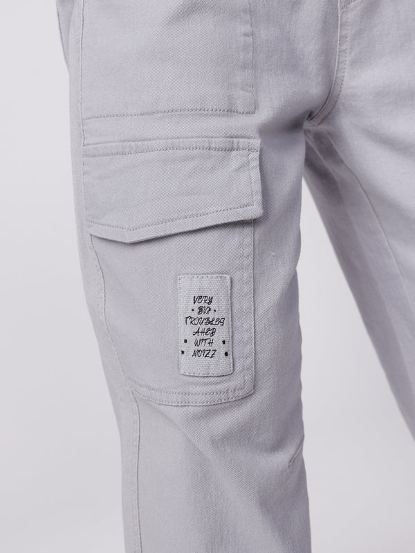 CARGO WOVEN PANTS Light Gray / 14