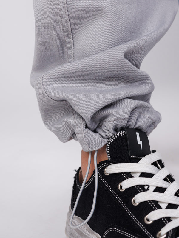 CARGO WOVEN PANTS Light Gray / 14