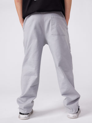 CARGO WOVEN PANTS Light Gray / 14