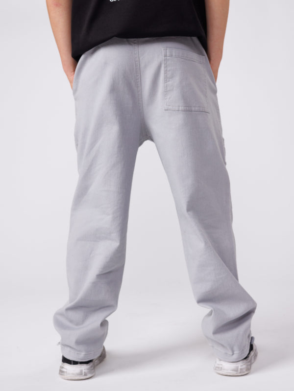 CARGO WOVEN PANTS Light Gray / 14