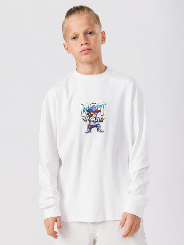LONG SLEEVE T White / 14