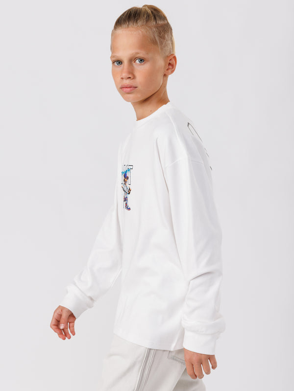 LONG SLEEVE T White / 14