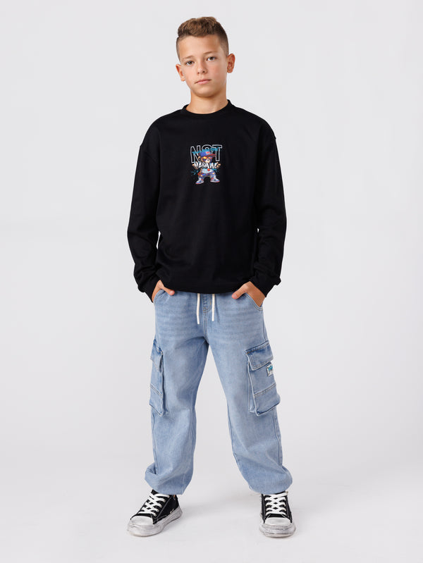 LONG SLEEVE T Black / 14