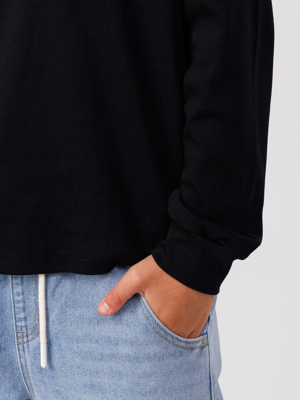 LONG SLEEVE T Black / 14