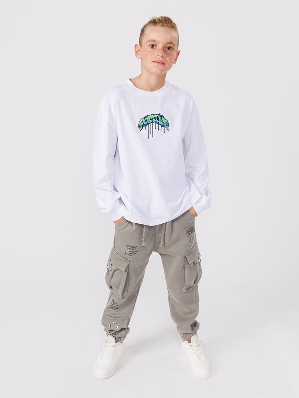 LONG SLEEVE T White / 12