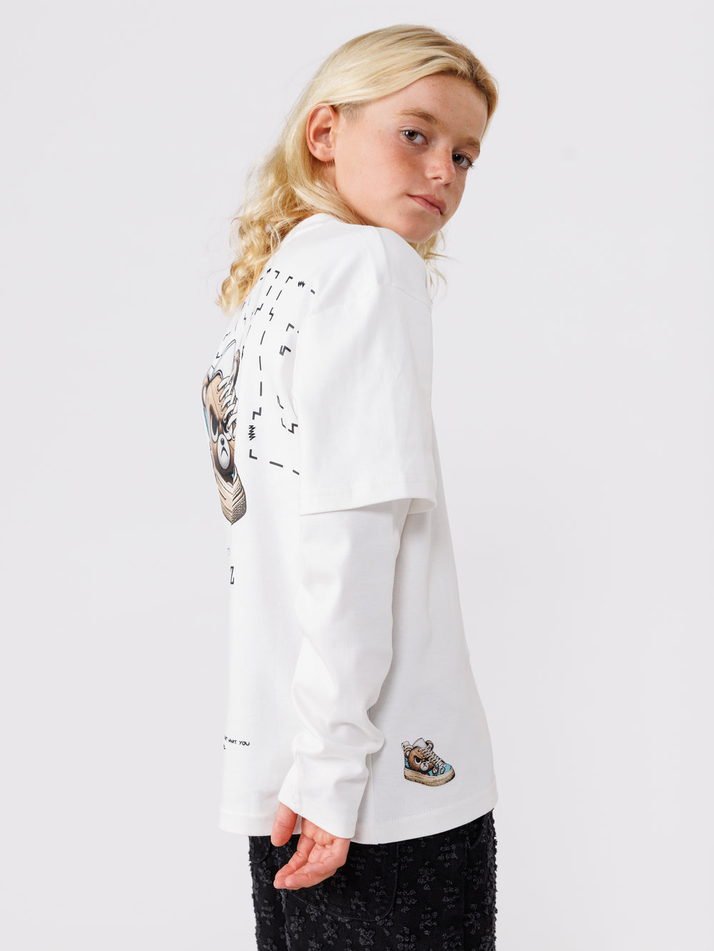 FASHION BASIC LONG SLEEVE T-SHIRT White / 14