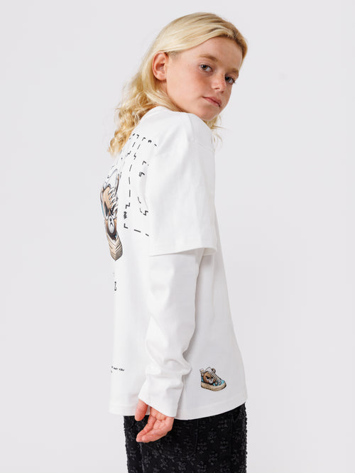 FASHION BASIC LONG SLEEVE T-SHIRT White / 14