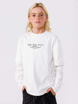 FASHION BASIC LONG SLEEVE T-SHIRT White / 14