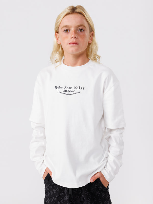 FASHION BASIC LONG SLEEVE T-SHIRT White / 14