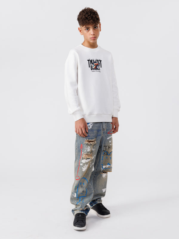 FASHION SWEATSHIRT White / 14