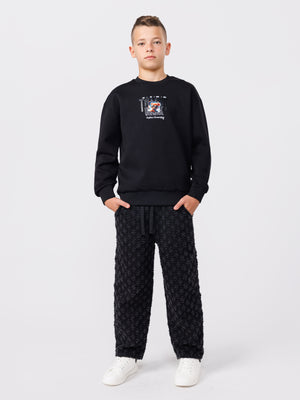 FASHION SWEATSHIRT Black / 14