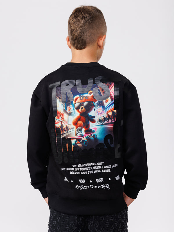 FASHION SWEATSHIRT Black / 14