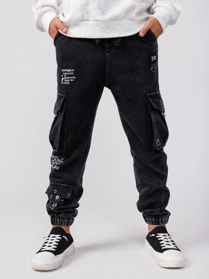 SWEATPANTS Black Gray / 14