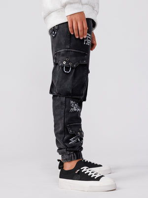 SWEATPANTS Black Gray / 14