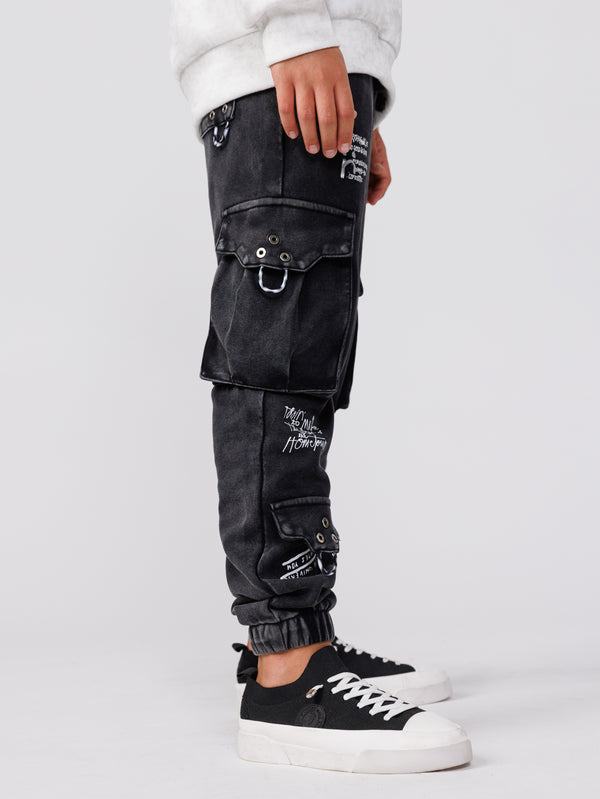 SWEATPANTS Black Gray / 14