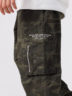 CARGO WOVEN PANTS Camouflage / 14