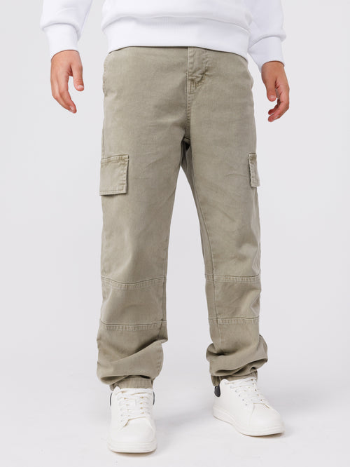 WOVEN PANTS Olive / 14