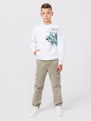 WOVEN PANTS Olive / 14