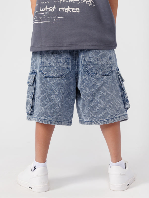JOGG JEANS BERMUDA Light Blue / 14