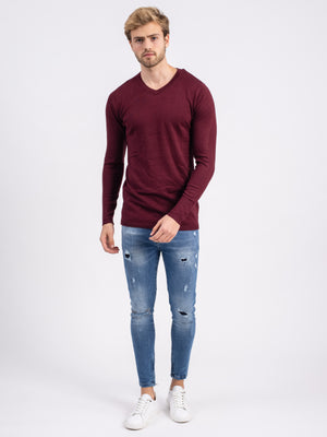 KNITWEAR Wine / XXL