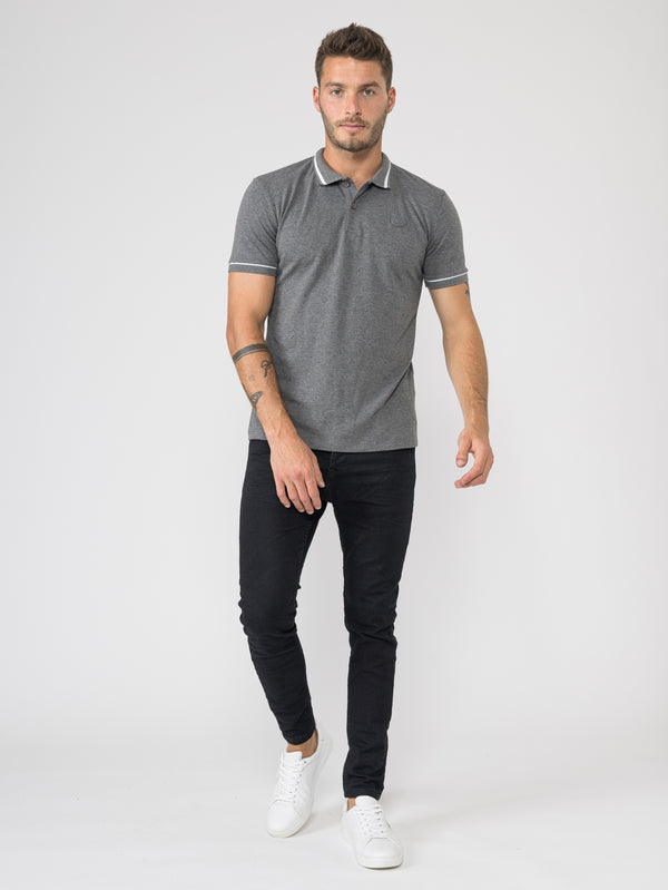 POLO SHIRT Gray / XXL