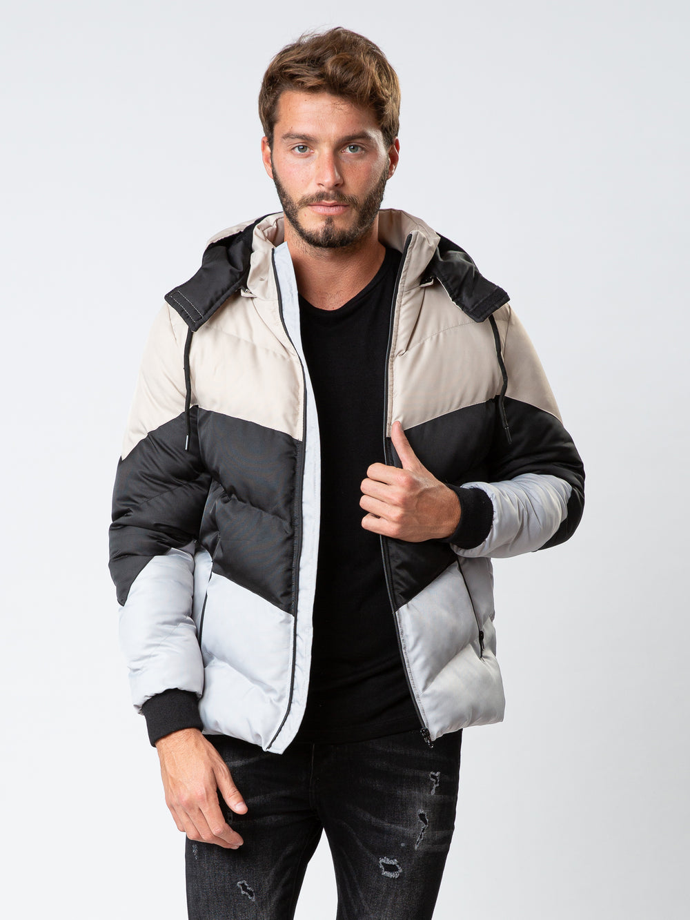 COAT Black Gray / XXL