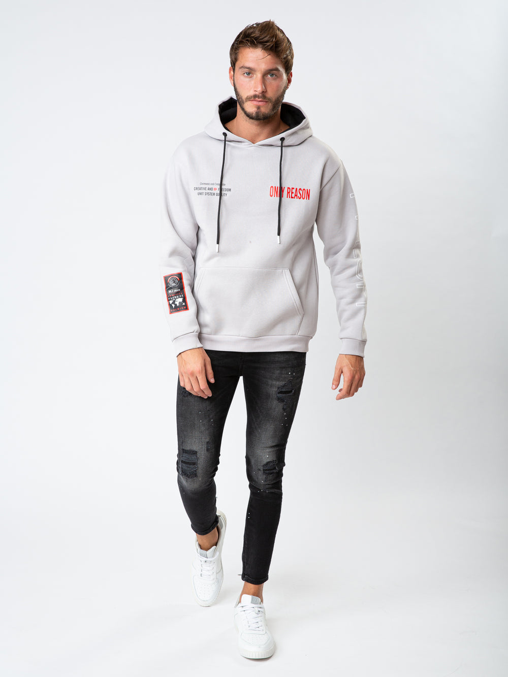 FASHION HOODIE Gray / XXL