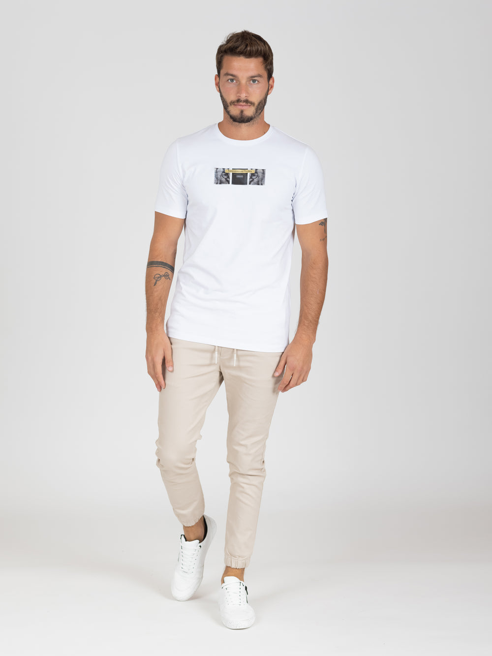WOVEN PANTS Beige / 46