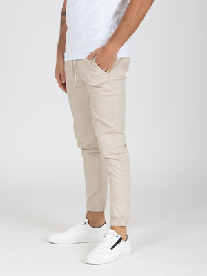 WOVEN PANTS Beige / 46