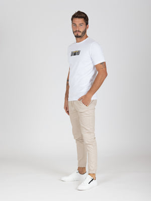 WOVEN PANTS Beige / 46
