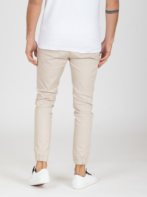 WOVEN PANTS Beige / 46