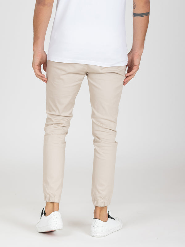 WOVEN PANTS Beige / 46