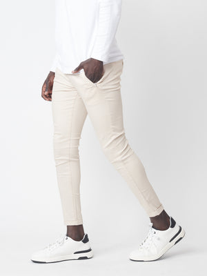 TAILORED PANTS Beige / 46