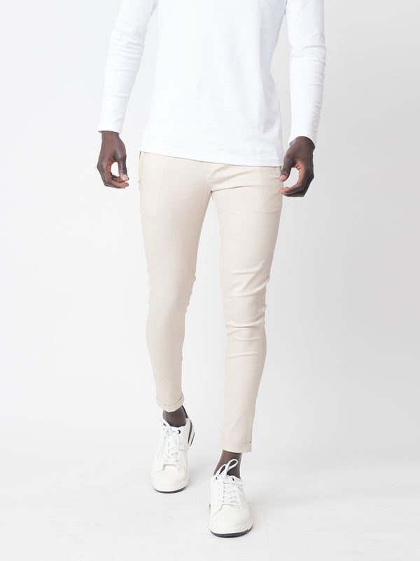 TAILORED PANTS Beige / 46
