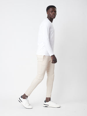 TAILORED PANTS Beige / 46