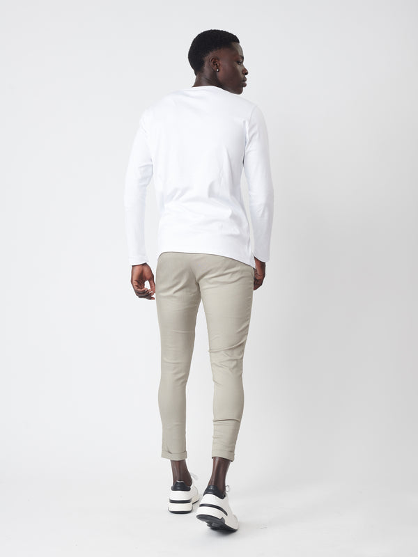 TAILORED PANTS Khaki / 46