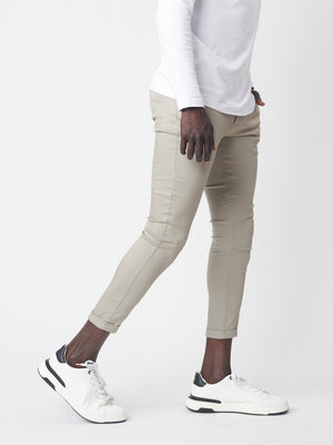 TAILORED PANTS Khaki / 46