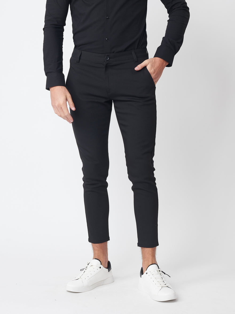 TAILORED PANTS Black / 46