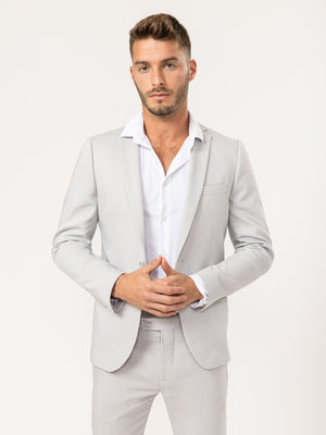 BASIC SUIT JACKET Light Gray / XXS