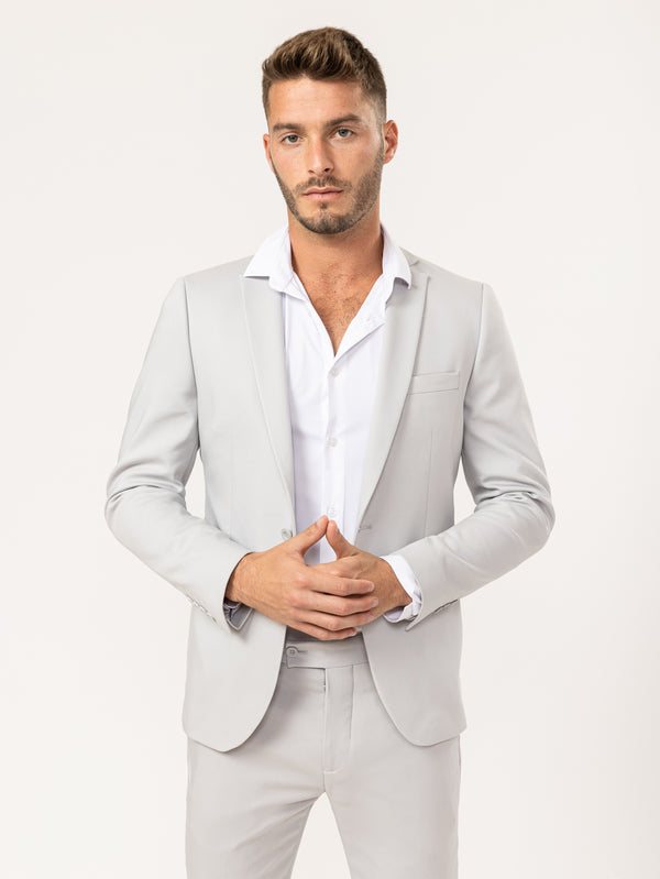 BASIC SUIT JACKET Light Gray / XXS
