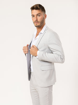 BASIC SUIT JACKET Light Gray / XXS