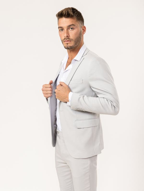 BASIC SUIT JACKET Light Gray / XXS