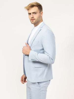 BASIC SUIT JACKET Light Blue / XXS
