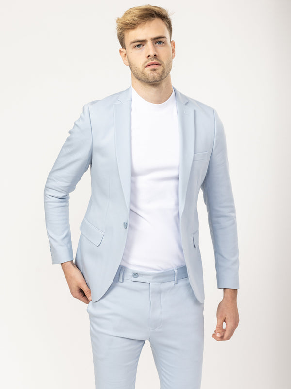 BASIC SUIT JACKET Light Blue / XXS