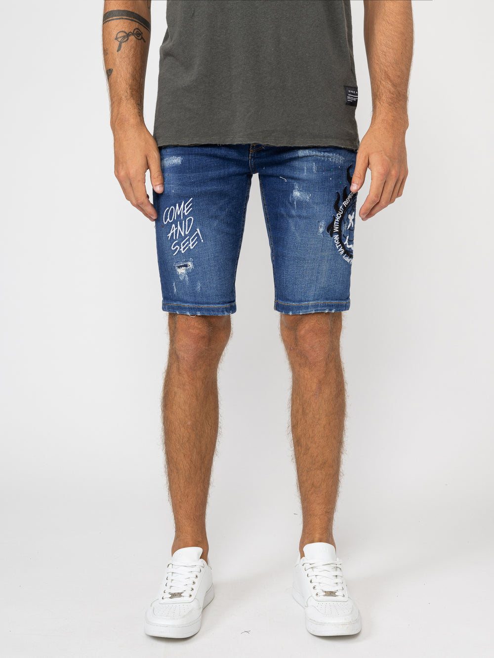 JEANS BERMUDA Blue / 46