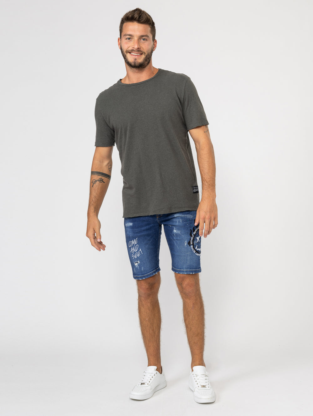 JEANS BERMUDA Blue / 46