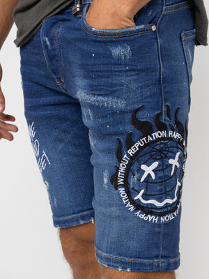 JEANS BERMUDA Blue / 46