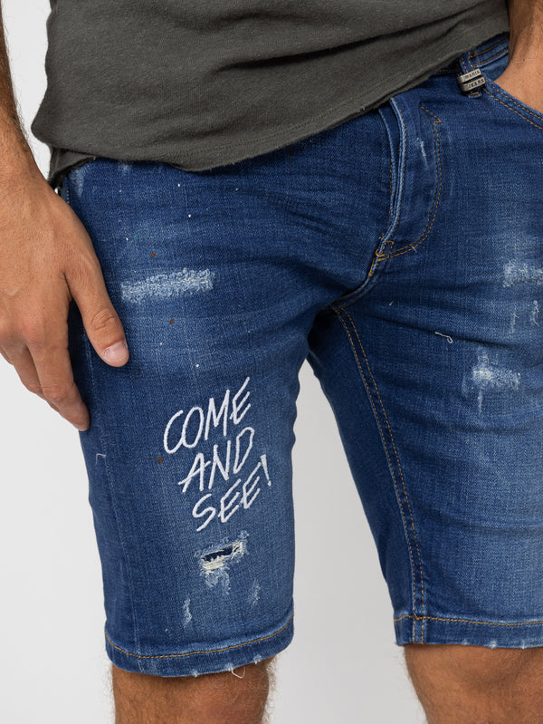 JEANS BERMUDA Blue / 46