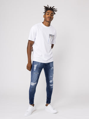 T-SHIRT OVER SIZE White / XXS