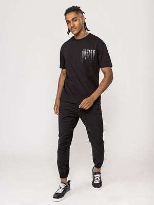 T-SHIRT OVER SIZE Black / XXS